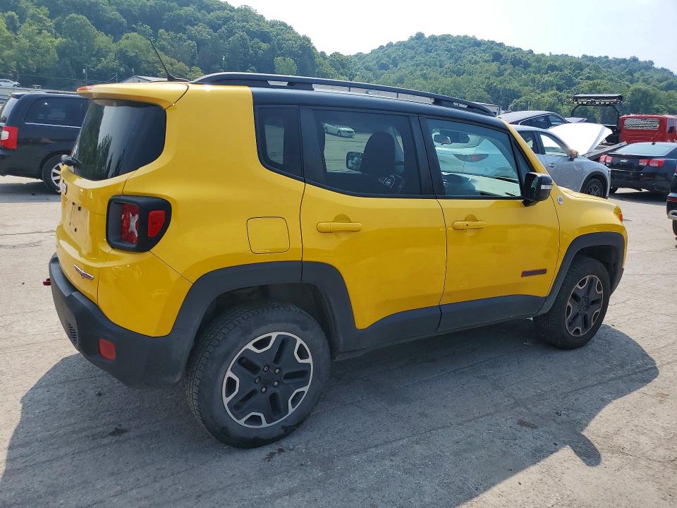 2016 Jeep Renegade VIN ZACCJBCT2GPD51654 COPART salvage auction — HAIL, Pa - Certificate Of Salvage, sold $2,500 on 2026-08-06 (photo 3)