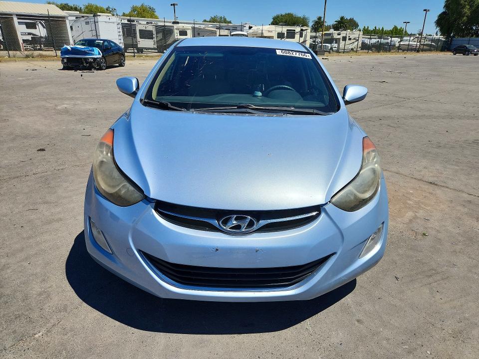 2013 Hyundai Elantra VIN KMHDH4AEXDU486774 COPART salvage auction — VANDALISM, Ca - Salvage Certificate, sold $275 on 2026-07-20 (photo 5)