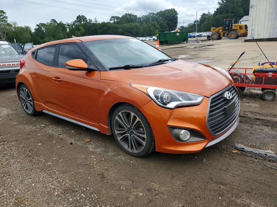 2016 Hyundai Veloster VIN KMHTC6AE1GU302736 COPART salvage auction — MINOR DENT/SCRATCHES, LA - CERTIFICATE OF TITLE, sold $1,250 on 2026-07-17 (photo 4)