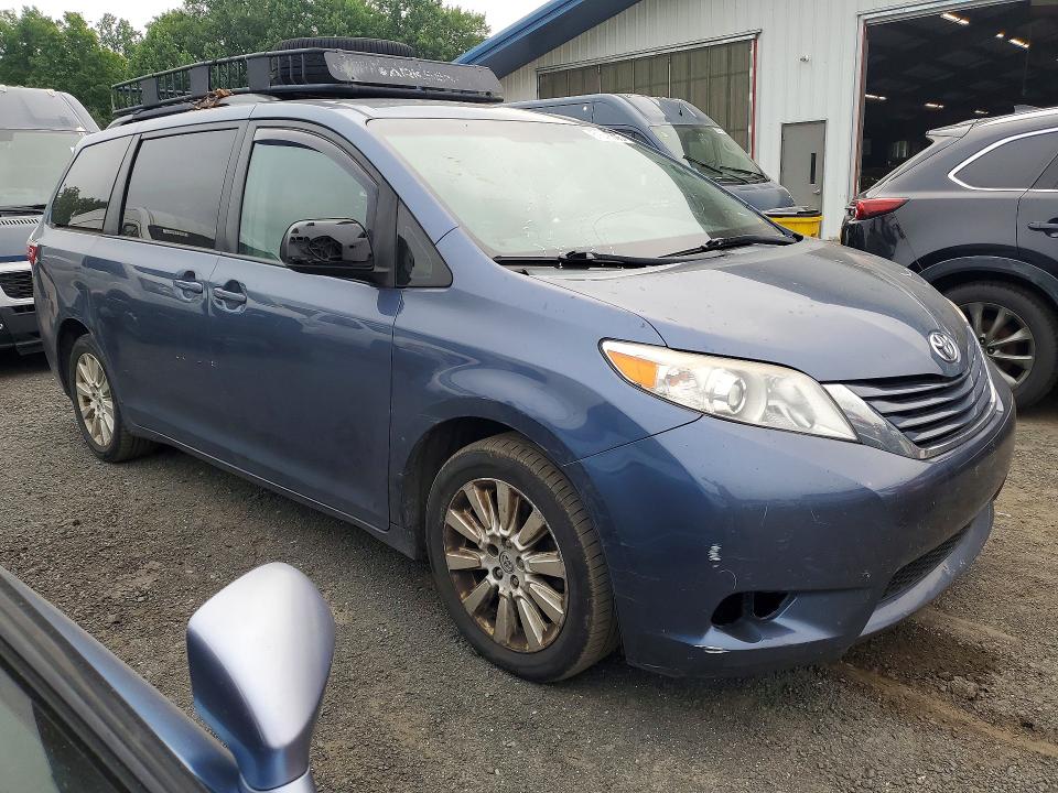 2015 Toyota Sienna VIN 5TDJK3DC7FS101028 COPART salvage auction — MINOR DENT/SCRATCHES, MA - CERTIFICATE OF TITLE (P), sold $2,950 on 2026-07-30 (photo 4)