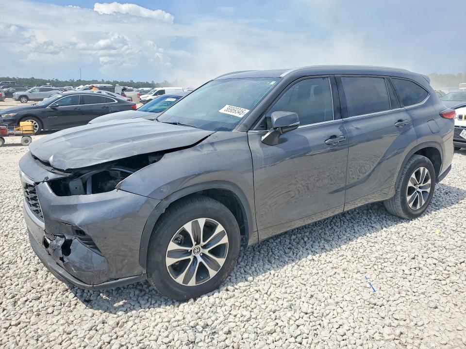2022 Toyota Highlander hybrid VIN 5TDGARAH3NS512084 COPART salvage auction — FRONT END, GA - CERT OF TITLE-SALVAGE, sold $15,200 on 2026-07-14 (photo 1)
