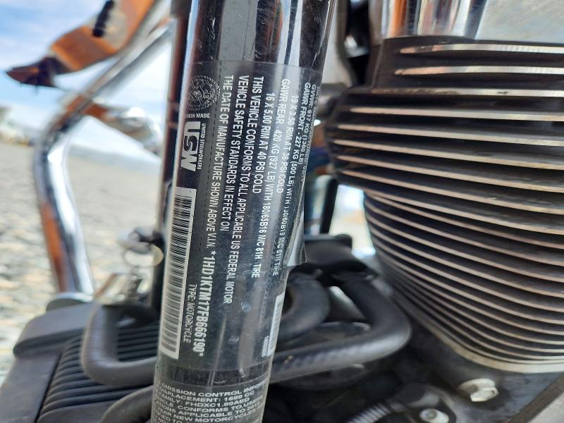 2015 Harley-davidson Fl VIN 1HD1KTM17FB666190 COPART salvage auction — FRONT END, Co - Public - Salvage Title, sold $2,500 on 2026-09-30 (photo 9)