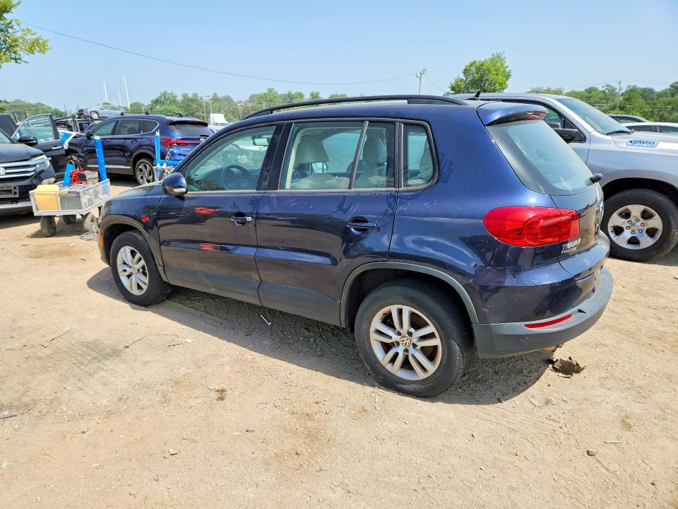 2016 Volkswagen Tiguan VIN WVGBV7AX8GW528645 COPART salvage auction — VANDALISM, Md - Certificate Of Title, sold $500 on 2026-08-04 (photo 2)