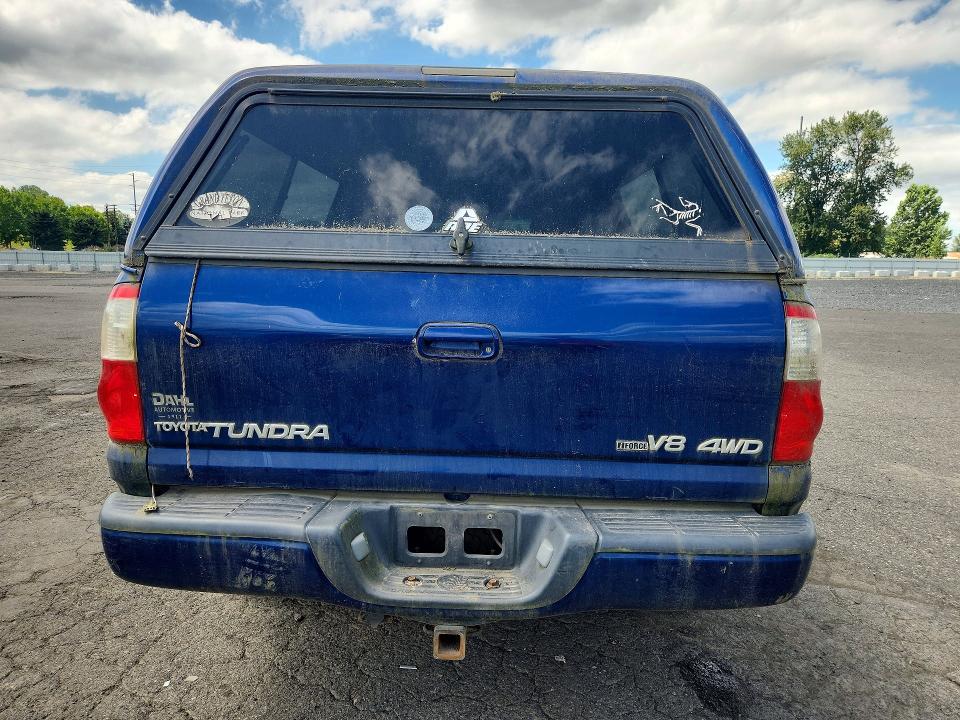 2006 Toyota Tundra VIN 5TBDT48186S534147 COPART salvage auction — MINOR DENT/SCRATCHES, OR - CERTIFICATE OF TITLE, sold $1,150 on 2026-07-27 (photo 6)