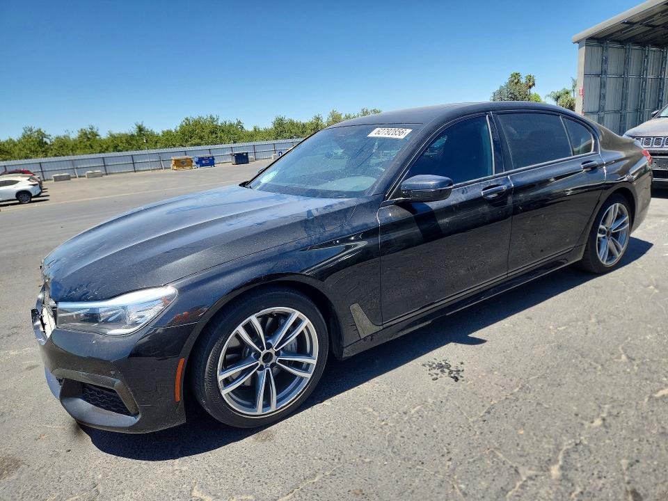 2019 BMW 7er VIN WBA7E2C52KB454421 COPART salvage auction — FRONT END, Ca - Salvage Certificate, sold $10,300 on 2026-08-06 (photo 1)