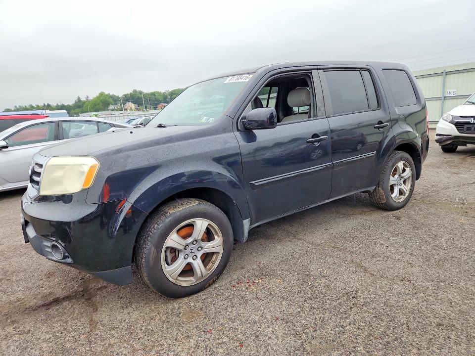2013 Honda Pilot VIN 5FNYF4H50DB023326 COPART salvage auction — MECHANICAL, Pa - Cert Of Title, sold $1,400 on 2026-08-02 (photo 1)