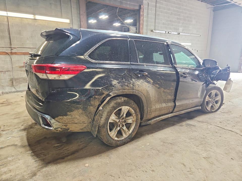 2018 Toyota Highlander VIN 5TDDZRFH4JS863052 COPART salvage auction — FRONT END, Ny - Mv-907A Salvage Certificate, sold $6,000 on 2026-07-27 (photo 3)