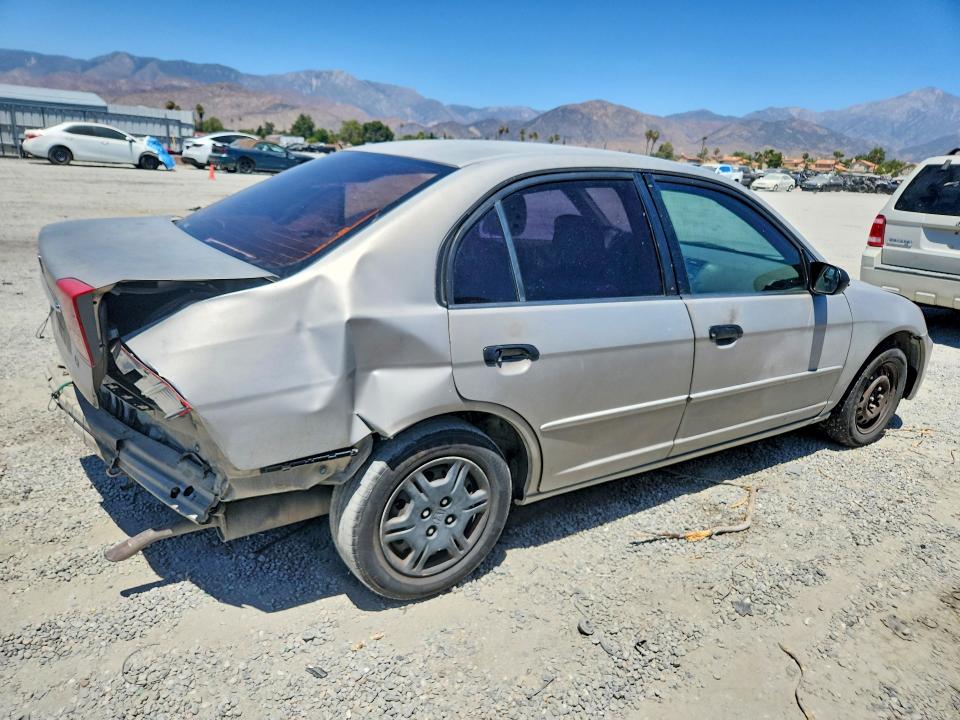 2001 Honda Civic VIN JHMES16561S003434 COPART salvage auction — REAR END, CA - SALVAGE CERTIFICATE, sold $200 on 2026-07-29 (photo 3)