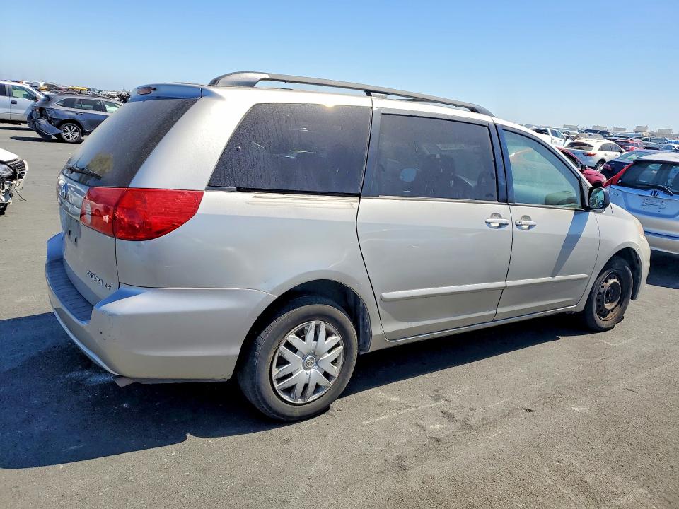 2008 Toyota Sienna VIN 5TDZK23CX8S115796 COPART salvage auction — SIDE, Ca - Salvage Certificate, sold $575 on 2026-07-20 (photo 3)