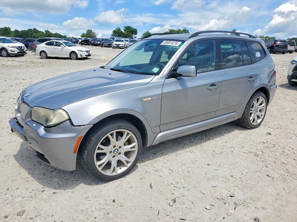 2007 BMW X3 VIN WBXPC93437WF20117 COPART salvage auction — FRONT END, MA - CERT OF TITLE-RECONSTRCTD COLL, sold $375 on 2026-07-22 (photo 1)