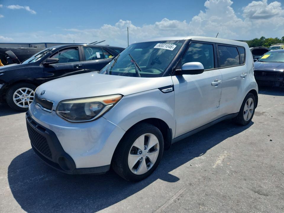 2016 Kia Soul VIN KNDJN2A27G7825570 COPART salvage auction — MINOR DENT/SCRATCHES, FL - CERT OF TITLE SLVG REBUILDABLE, sold $10 on 2026-07-28 (photo 1)