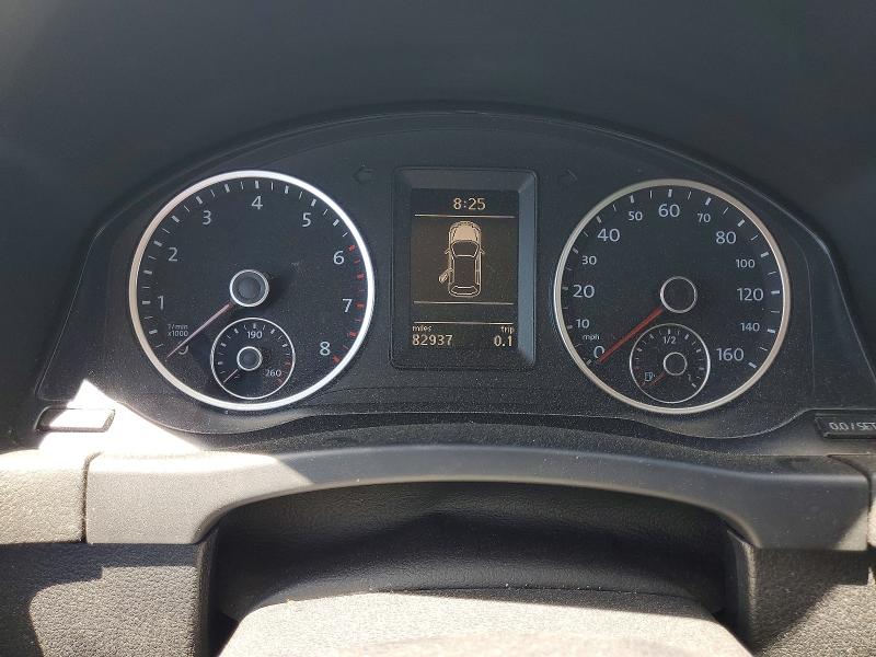 2012 Volkswagen Tiguan VIN WVGAV7AX5CW606224 COPART salvage auction — MINOR DENT/SCRATCHES, Ca - Dis/Dlr/Exp Only Clean Title (P), sold $600 on 2026-07-22 (photo 9)