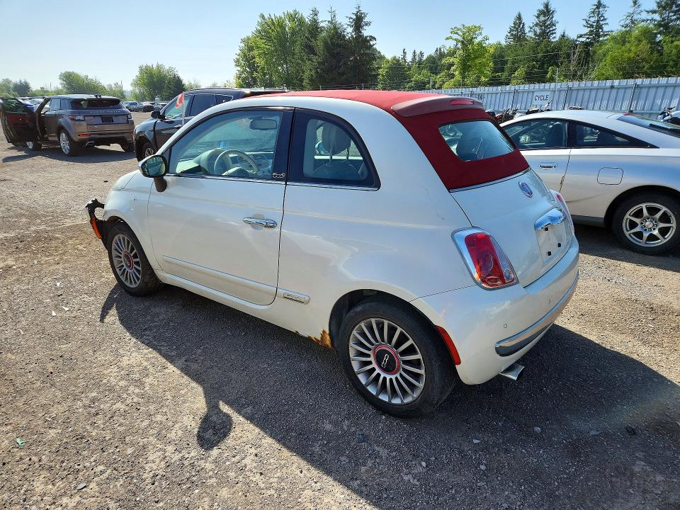 2012 Fiat 500 VIN 3C3CFFER9CT378478 COPART salvage auction — FRONT END, On - Permit Salvage, sold $200 on 2026-08-18 (photo 2)