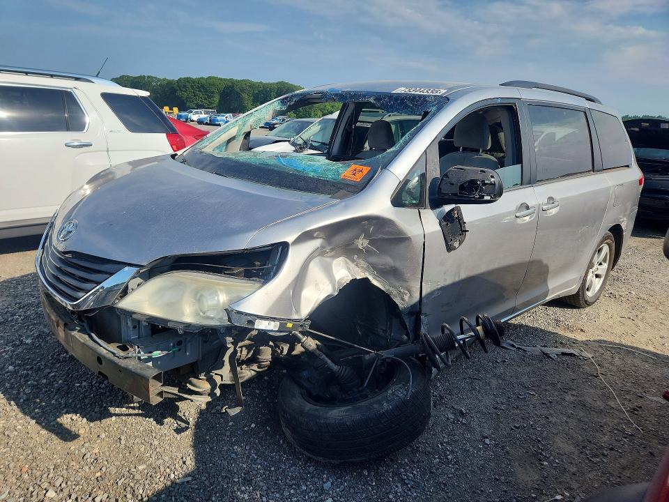 2014 Toyota Sienna VIN 5TDKK3DC4ES406649 COPART salvage auction — ALL OVER, MA - CERT OF TITLE-RECONSTRCTD COLL, sold $125 on 2026-07-22 (photo 1)