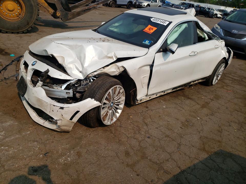 2016 BMW 4er VIN WBA4C9C56GG139049 COPART salvage auction — ROLLOVER, Ct - Cert Of Title-Salvage, sold $600 on 2026-07-21 (photo 1)