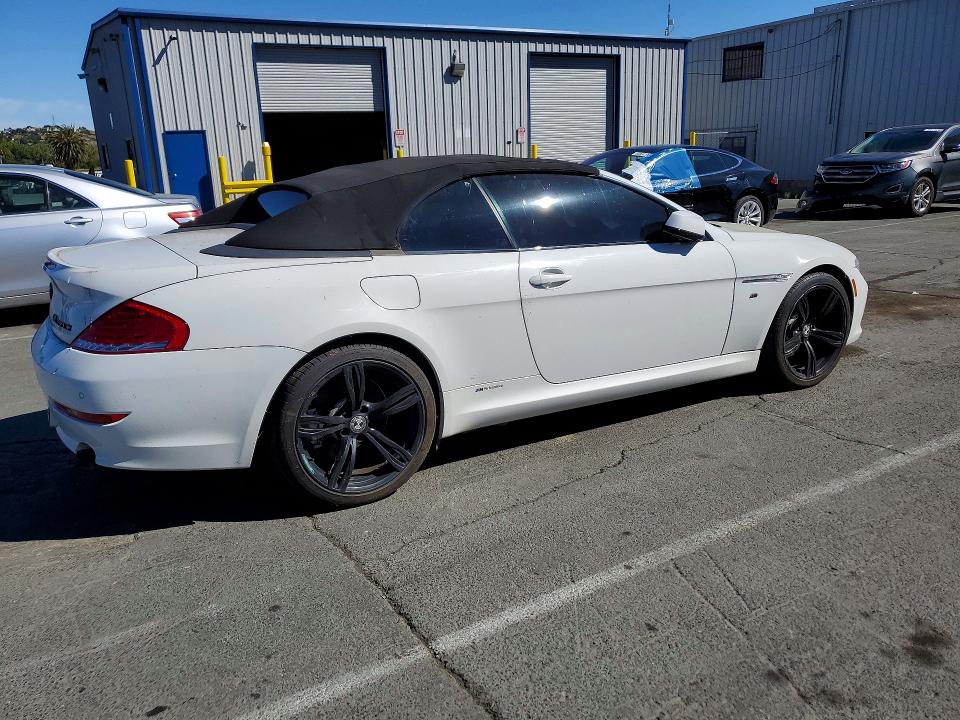 2010 BMW 6 series VIN WBAEB5C51AC225982 COPART salvage auction — MECHANICAL, CA - DIS/DLR/EXP ONLY CLEAN TITLE, sold $1,350 on 2026-07-10 (photo 3)