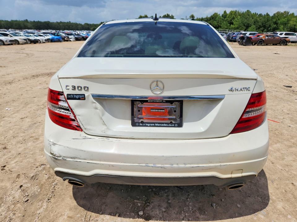 2012 Mercedes-benz C-klasse VIN WDDGF8BB6CR206102 COPART salvage auction — REAR END, Ga - Cert Of Title-Salvage, sold $650 on 2026-08-21 (photo 6)
