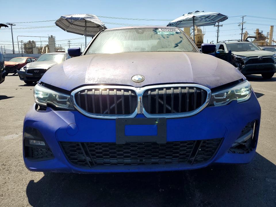 2020 BMW 3er VIN 3MW5R1J00L8B31775 COPART salvage auction — FRONT END, OH - DIS/DLR/EXP ONLY SALVAGE TITLE, sold $7,600 on 2026-07-29 (photo 5)