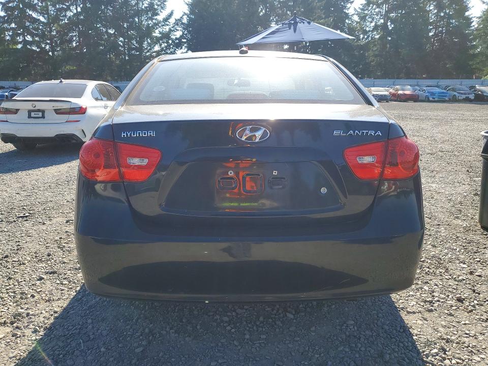 2008 Hyundai Elantra VIN KMHDU46DX8U545274 COPART salvage auction — VANDALISM, WA - BILL OF SALE, sold $725 on 2026-07-10 (photo 6)
