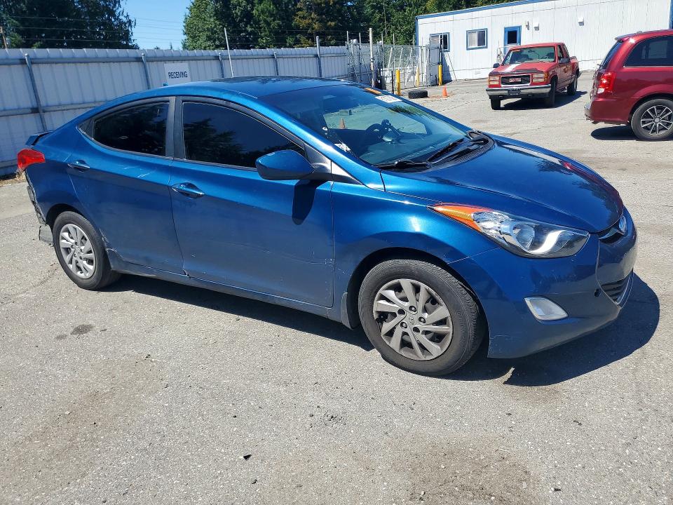 2013 Hyundai Elantra VIN KMHDH4AE8DU951746 COPART salvage auction — REAR END, Wa - Bill Of Sale, sold $225 on 2026-07-27 (photo 4)