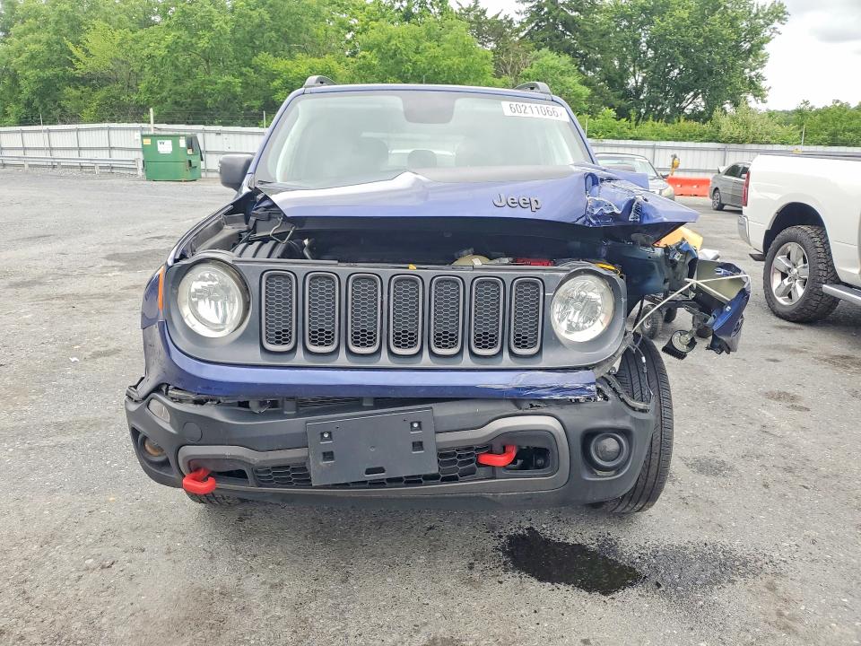 2018 Jeep Renegade VIN ZACCJBCB4JPH13739 COPART salvage auction — FRONT END, Pa - Certificate Of Salvage, sold $550 on 2026-08-11 (photo 5)