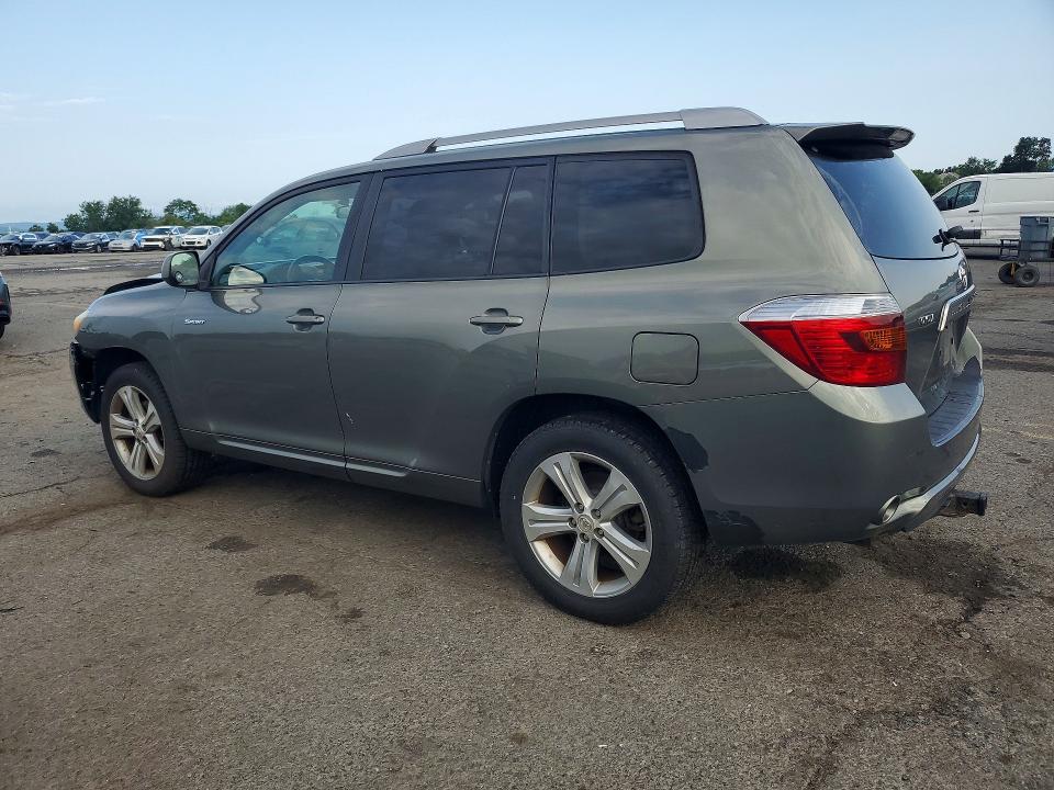 2008 Toyota Highlander VIN JTEES43AX82009988 COPART salvage auction — FRONT END, PA - CERTIFICATE OF SALVAGE, sold $1,550 on 2026-07-28 (photo 2)