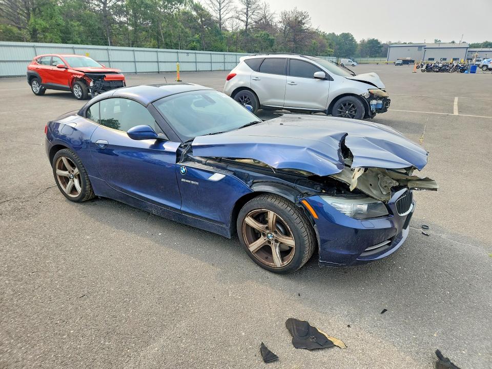 2011 BMW Z4 VIN WBALM5C56BE495703 COPART salvage auction — FRONT END, NY - MV-907A SALVAGE CERTIFICATE, sold $80 on 2026-07-29 (photo 4)