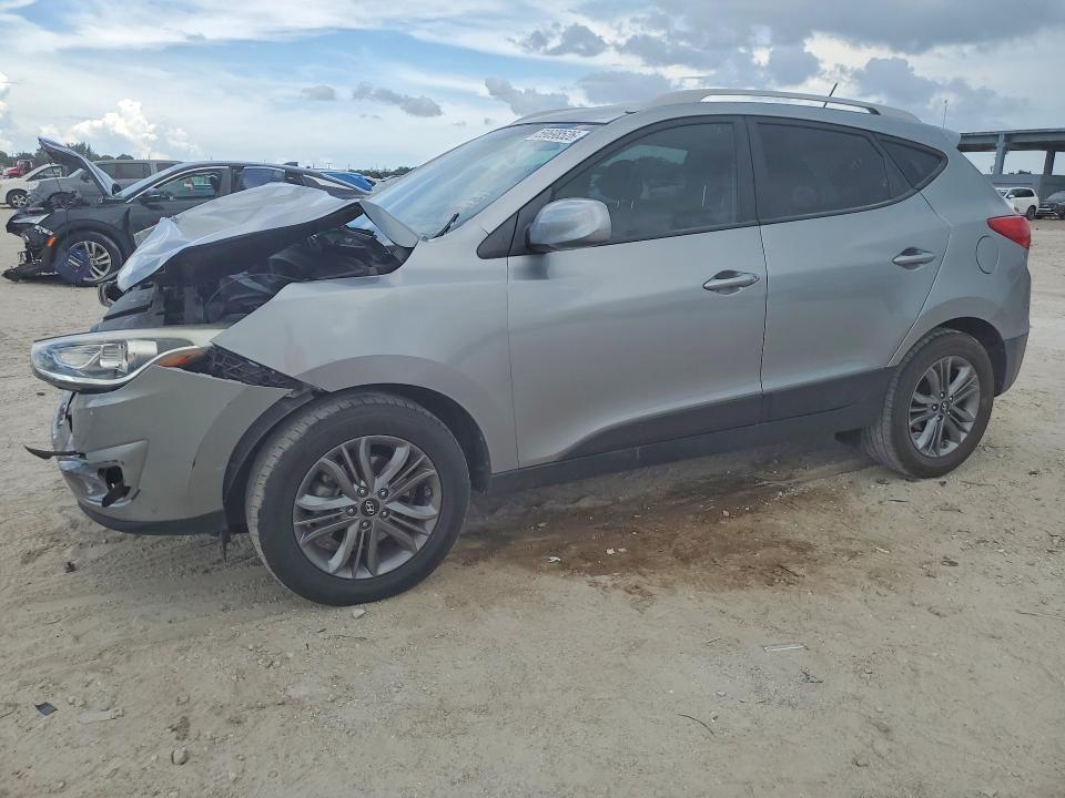 2015 Hyundai Tucson VIN KM8JU3AG0FU005329 COPART salvage auction — FRONT END, Fl - Cert Of Title Slvg Rebuildable, sold $1,500 on 2026-07-14 (photo 1)