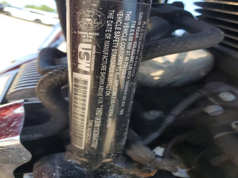 2012 Harley-davidson Fl VIN 1HD1KBM13CB647738 COPART salvage auction — SIDE, Ma - Cert Of Title-Reconstrctd Coll, sold $3,450 on 2026-07-08 (photo 9)