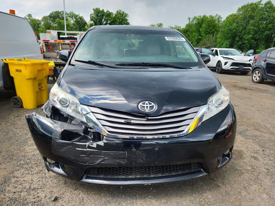 2015 Toyota Sienna VIN 5TDYK3DC2FS622883 COPART salvage auction — FRONT END, NH - CERT OF TITLE-REBUILT VEHICLE (P), sold $5,300 on 2026-07-27 (photo 5)