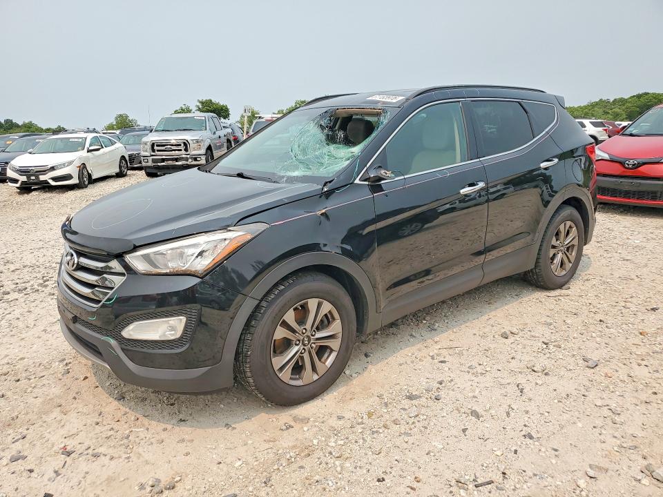 2016 Hyundai Santa fe VIN 5XYZUDLBXGG380050 COPART salvage auction — ROOF, MA - CERT OF TITLE-RECONSTRCTD COLL, sold $1,100 on 2026-07-22 (photo 1)
