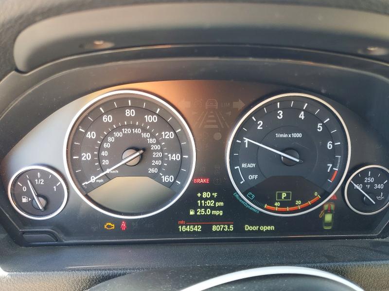2013 BMW 3er VIN WBA3C1C52DF441551 COPART salvage auction — FRONT END, Ca - Salvage Certificate, sold $575 on 2026-08-06 (photo 9)