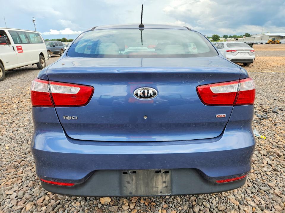 2016 Kia Rio VIN KNADM4A39G6633557 COPART salvage auction — HAIL, Mo - Certificate Of Title, sold $1,700 on 2026-07-29 (photo 6)