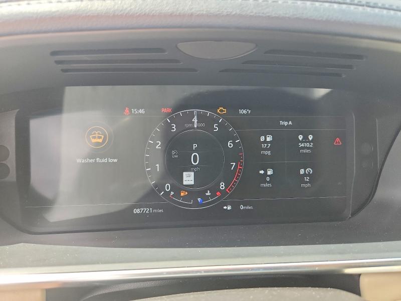 2018 Land rover RANGE ROVER VIN SALGS2SV9JA386337 COPART salvage auction — MINOR DENT/SCRATCHES, Nc - Certificate Of Title, sold $13,300 on 2026-07-16 (photo 9)