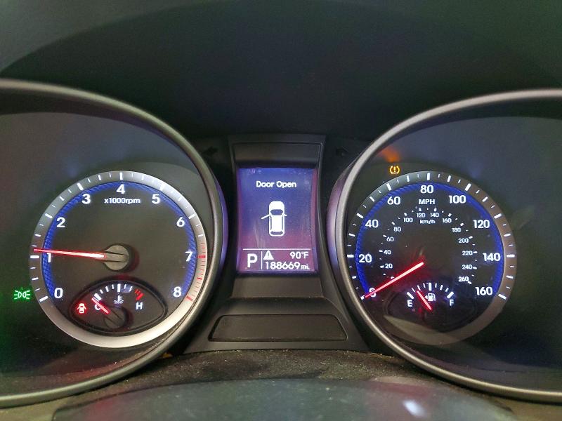 2015 Hyundai Santa fe VIN KM8SMDHF7FU112112 COPART salvage auction — FRONT END, CT - CERTIFICATE OF TITLE, sold $2,700 on 2026-07-24 (photo 9)