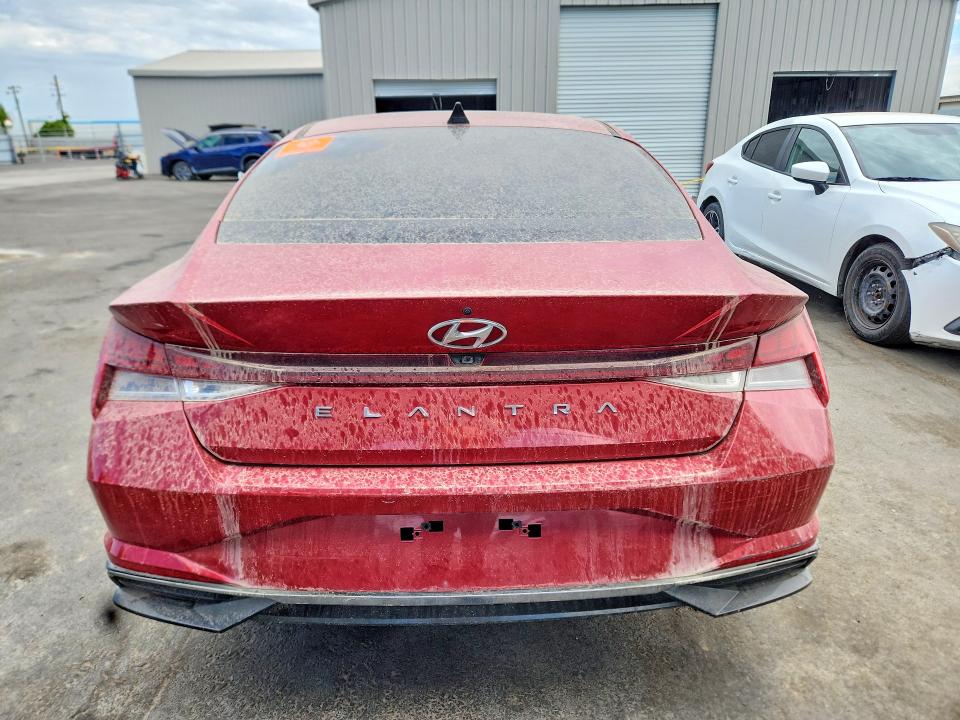 2021 Hyundai Elantra VIN KMHLN4AG8MU109883 COPART salvage auction — FRONT END, Ca - Dis/Dlr/Exp Only Lien Papers, sold $750 on 2026-07-30 (photo 6)