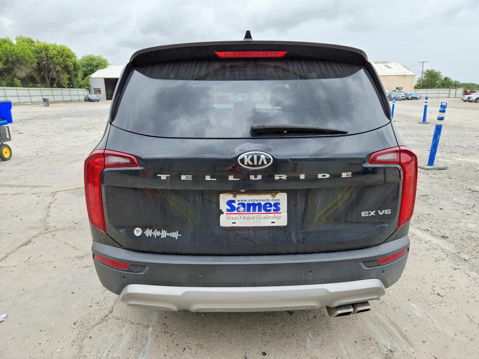 2020 Kia Telluride VIN 5XYP34HC4LG035375 COPART salvage auction — FRONT END, TX - SALVAGE VEHICLE TITLE, sold $40 on 2026-07-28 (photo 6)