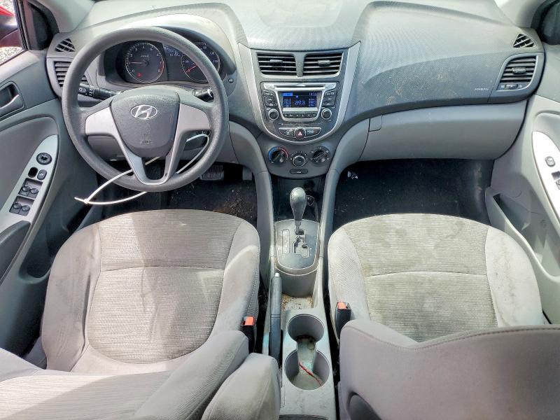 2017 Hyundai Accent VIN KMHCT4AE1HU338299 COPART salvage auction — FRONT END, Bs - Salvage Title, sold $1,150 on 2026-07-22 (photo 8)