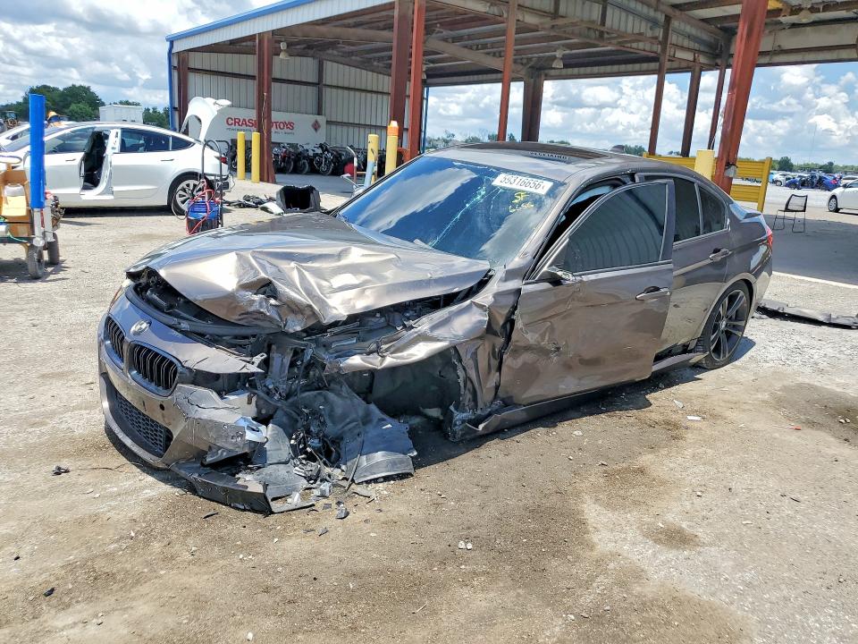 2015 BMW 3er VIN WBA3C3C55FP664434 COPART salvage auction — FRONT END, Fl - Certificate Of Destruction, sold $375 on 2026-07-17 (photo 1)