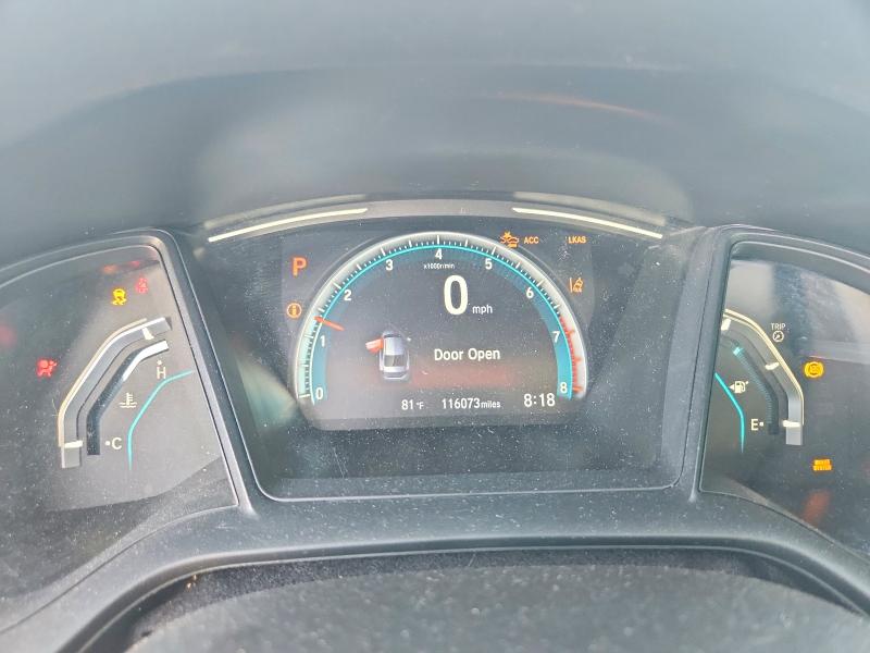 2020 Honda Civic VIN 19XFC2F64LE024158 COPART salvage auction — REAR END, Tx - Salvage Vehicle Title, sold $3,550 on 2026-07-31 (photo 9)