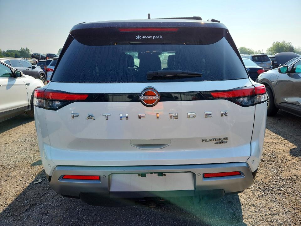 2023 Nissan Pathfinder VIN 5N1DR3DFXPC210102 COPART salvage auction — ROOF, On - Permit No Brand - Unfit, sold $10,100 on 2026-07-28 (photo 6)
