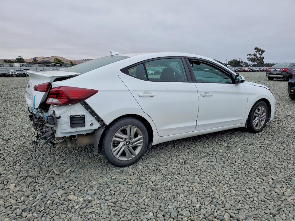 2020 Hyundai Elantra VIN 5NPD84LF7LH544469 COPART salvage auction — REAR END, CA - SALVAGE CERTIFICATE, sold $15 on 2026-07-30 (photo 3)