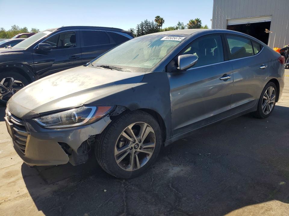2017 Hyundai Elantra VIN KMHD84LF1HU148384 COPART salvage auction — MECHANICAL, Salvage Title, sold $1,050 on 2026-07-23 (photo 1)