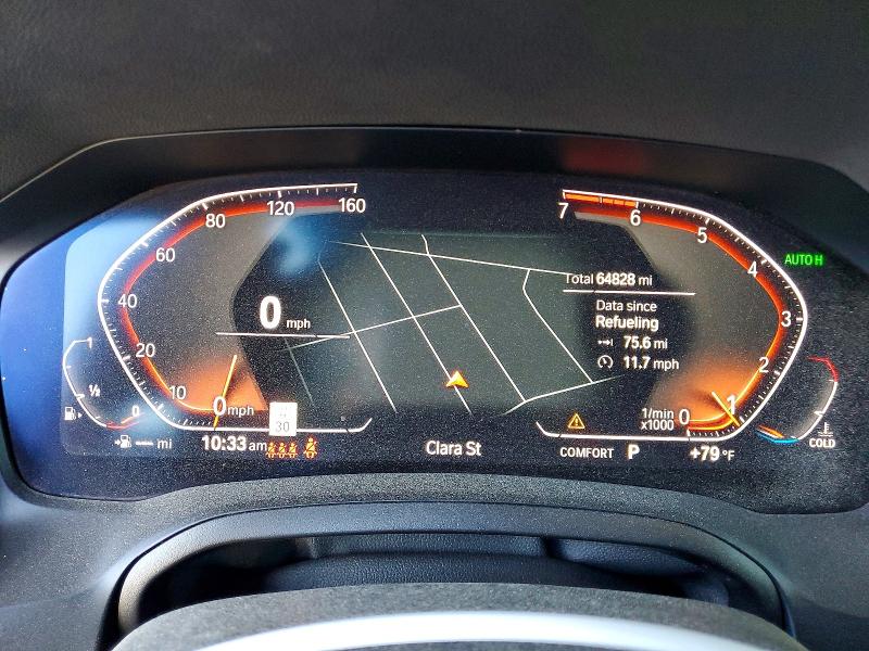 2020 BMW 3er VIN 3MW5R7J05L8B05661 COPART salvage auction — FRONT END, Ca - Salvage Certificate, sold $8,600 on 2026-08-24 (photo 9)