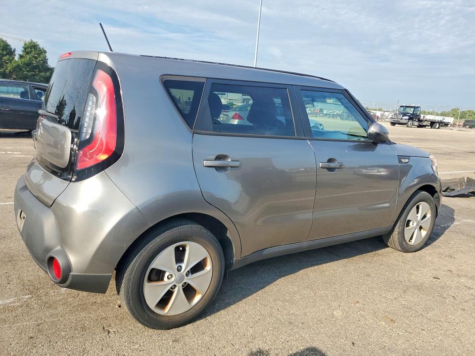 2014 Kia Soul VIN KNDJN2A20E7004629 COPART salvage auction — REAR END, Oh - Cert Of Title-Salvage, sold $500 on 2026-07-31 (photo 3)