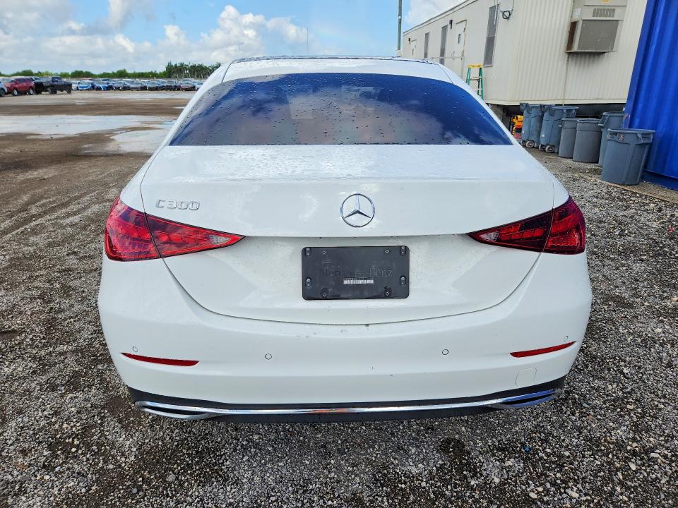 2025 Mercedes-benz C class VIN W1KAF4GB6SR252809 COPART salvage auction — FRONT END, Fl - Certificate Of Destruction, sold $13,700 on 2026-08-12 (photo 6)