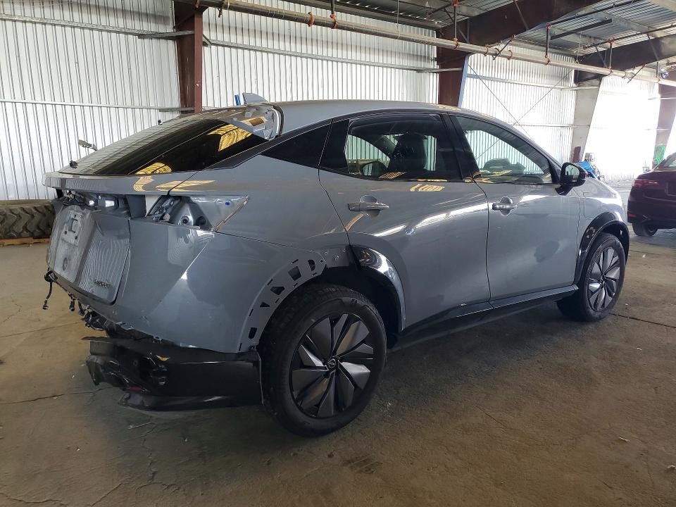 2025 Nissan Ariya VIN JN8CF0BF0SM768865 COPART salvage auction — REAR END, Ca - Salvage Certificate, sold $8,600 on 2026-08-24 (photo 3)