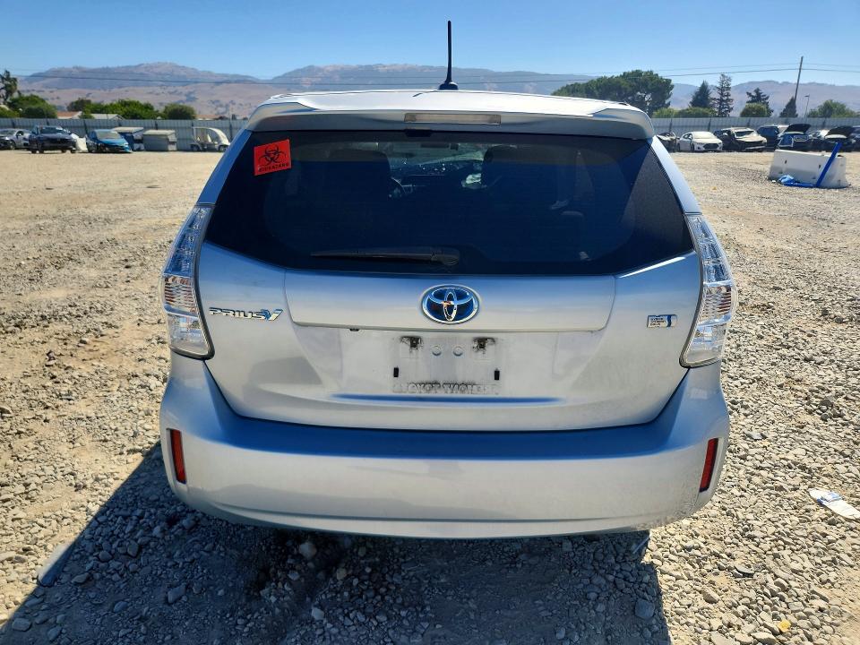 2012 Toyota Prius VIN JTDZN3EU5C3129599 COPART salvage auction — FRONT END, Ca - Salvage Certificate, sold $70 on 2026-07-28 (photo 6)