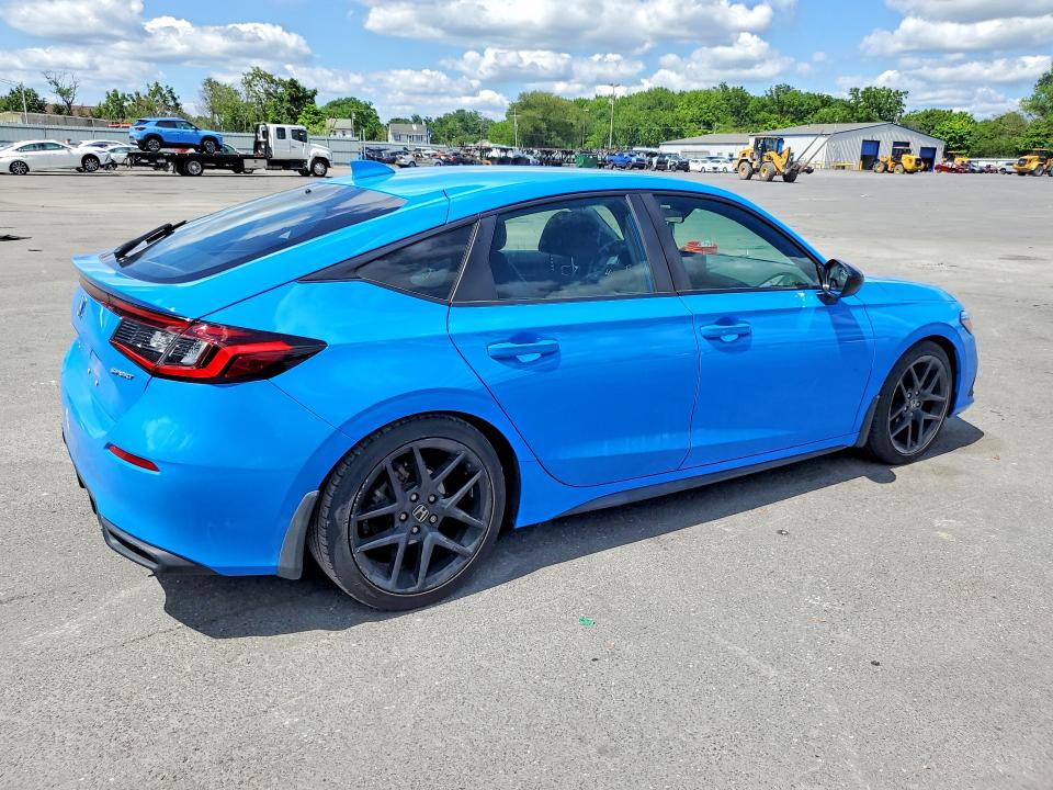 2024 Honda Civic VIN 19XFL2H86RE001729 COPART salvage auction — WATER/FLOOD, Nj - Cert Of Title-Salvage Flood, sold $7,400 on 2026-07-30 (photo 3)