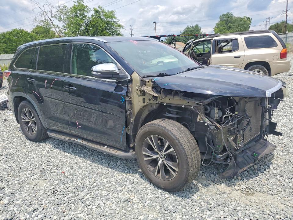 2016 Toyota Highlander VIN 5TDJKRFH8GS310288 COPART salvage auction — FRONT END, Nc - Salvage Certificate Of Title, sold $8,900 on 2026-07-22 (photo 4)